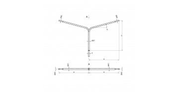 Консольный кронштейн двухрожковый К3-2,5-2,5-1-1