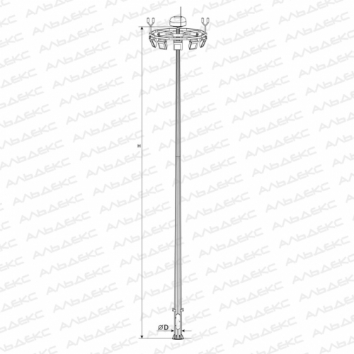 ПМО-35 высокомачтовая опора